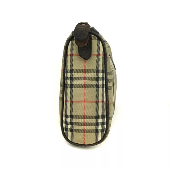 [0082] Burberrys Check Canvas Pochette Cosmetics Pouch - Picture 2 of 8